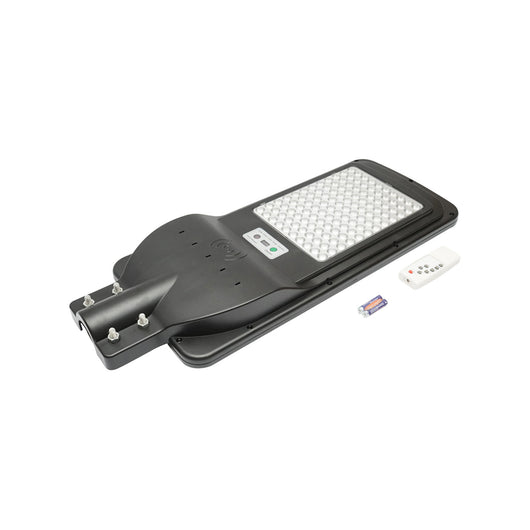 Lampada solare illuminazione stradale a LED 150W, IP65, 6500K con pannello solare, sensore di movimento, telecomando, montaggio su palo Breckner Germany