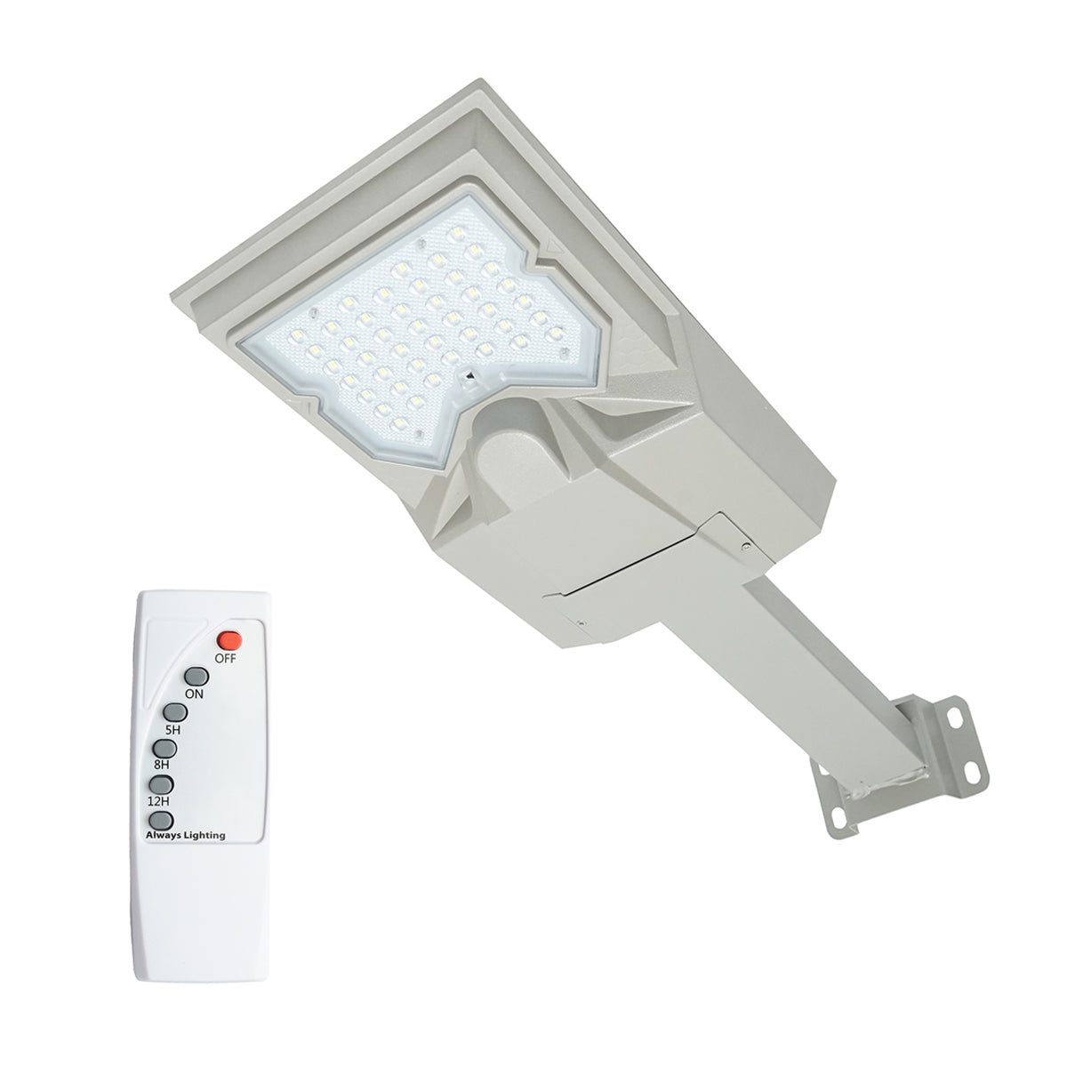 Lampada solare illuminazione stradale a LED 200W, 6500K, IP65 con pannello solare e telecomando