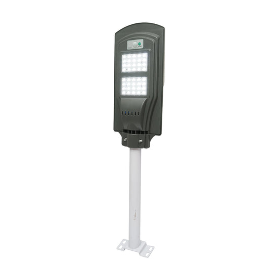 Lampada solare illuminazione stradale a LED 40W, 6500K con pannello solare 10W, batteria 10000mAh, montaggio su palo IP65