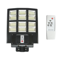 Lampada solare illuminazione stradale a LED 600W, 6500K, IP65 con pannello solare sensore di movimento telecomando
