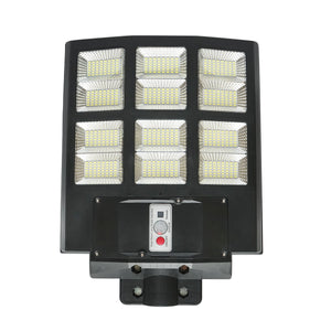 Lampada solare illuminazione stradale a LED 600W, 6500K, IP65 con pannello solare sensore di movimento telecomando