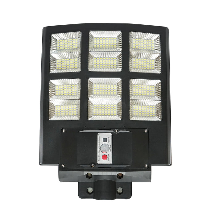 Lampada solare illuminazione stradale a LED 600W, 6500K, IP65 con pannello solare sensore di movimento telecomando