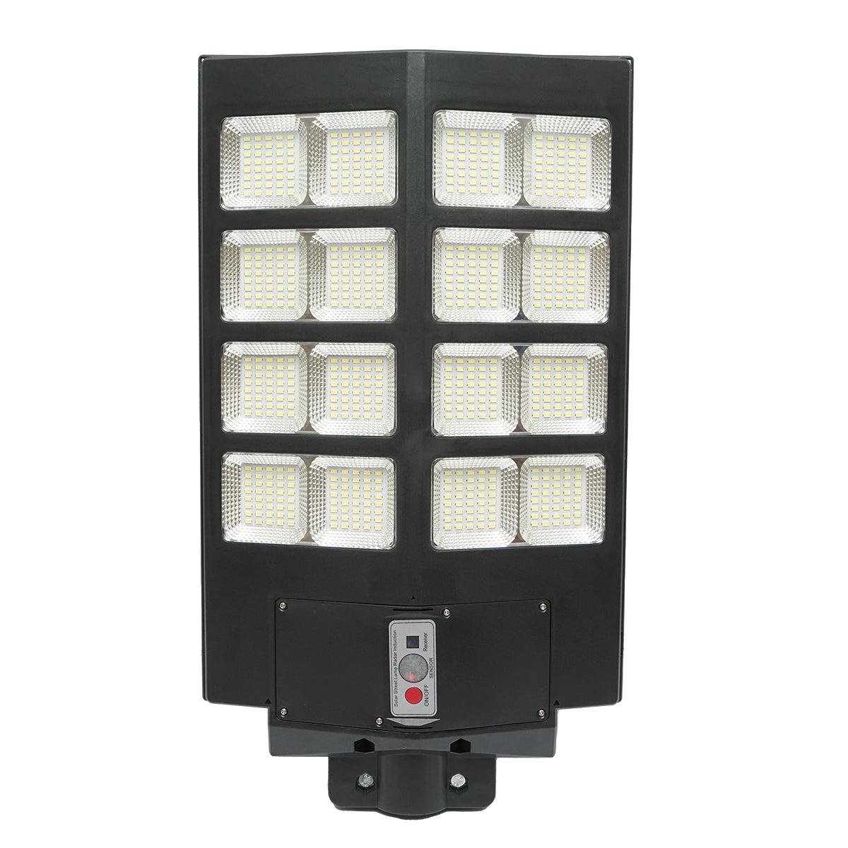 Lampada solare illuminazione stradale a LED 800W, 6500K, IP65 con pannello solare sensore di movimento telecomando