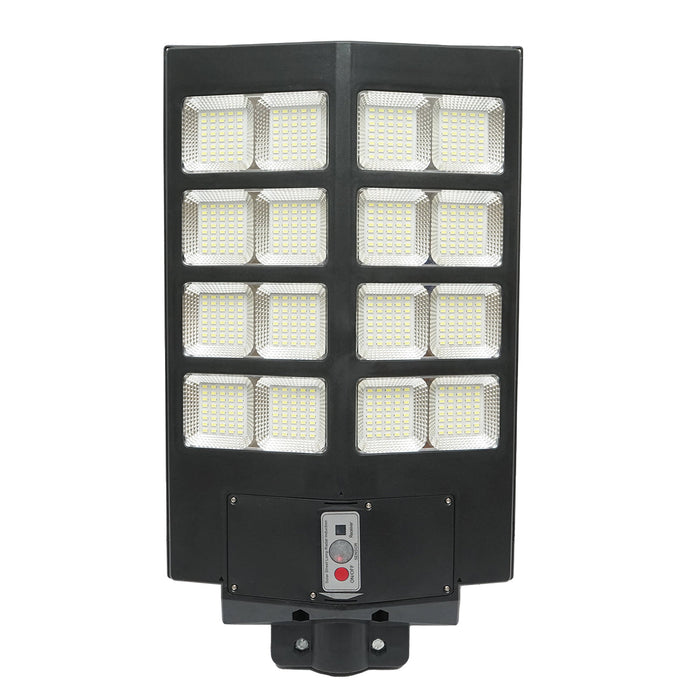 Lampada solare illuminazione stradale a LED 800W, 6500K, IP65 con pannello solare sensore di movimento telecomando