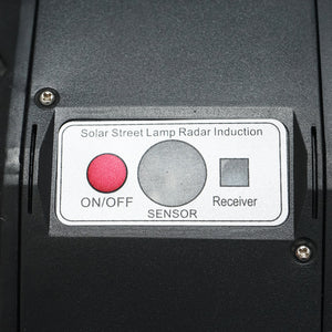 Lampada solare illuminazione stradale a LED 800W, 6500K, IP65 con pannello solare sensore di movimento telecomando