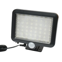 Lampada solare LED 250lm con pannello solare 1W 6V, batteria 1500mAh e sensore di movimento IP44