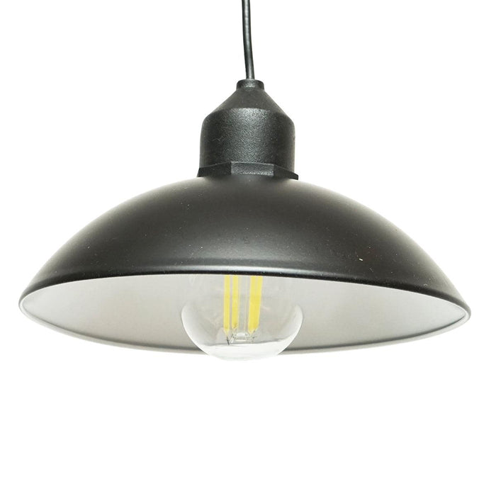 Lampada solare LED 2W con pannello solare 1,5W/5,5V, batteria 3,7V/1,2 Ah e paralume IP54