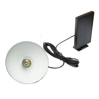 Lampada solare LED 2W con pannello solare 1,5W/5,5V, batteria 3,7V/1,2 Ah e paralume IP54