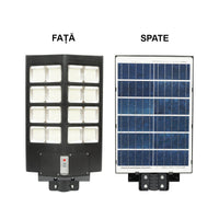 Lampada solare LED 300W illuminazione stradale 6500K con pannello solare, telecomando, sensore di movimento e montaggio su palo
