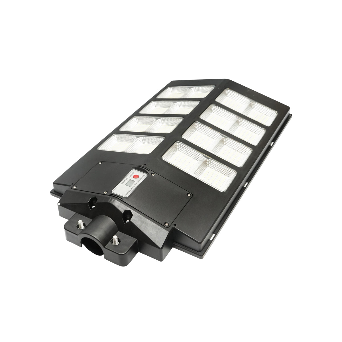 Lampada solare LED 300W illuminazione stradale 6500K con pannello solare, telecomando, sensore di movimento e montaggio su palo