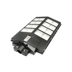 Lampada solare LED 300W illuminazione stradale 6500K con pannello solare, telecomando, sensore di movimento e montaggio su palo