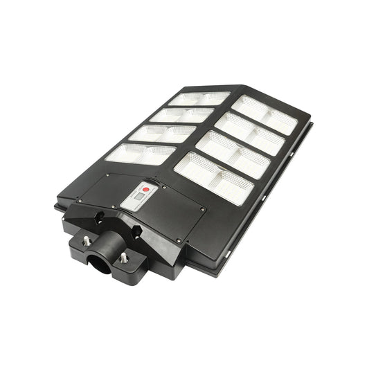 Lampada solare LED 300W illuminazione stradale 6500K con pannello solare, telecomando, sensore di movimento e montaggio su palo