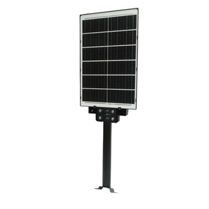 Lampada solare LED 300W illuminazione stradale 6500K con pannello solare, telecomando, sensore di movimento e montaggio su palo