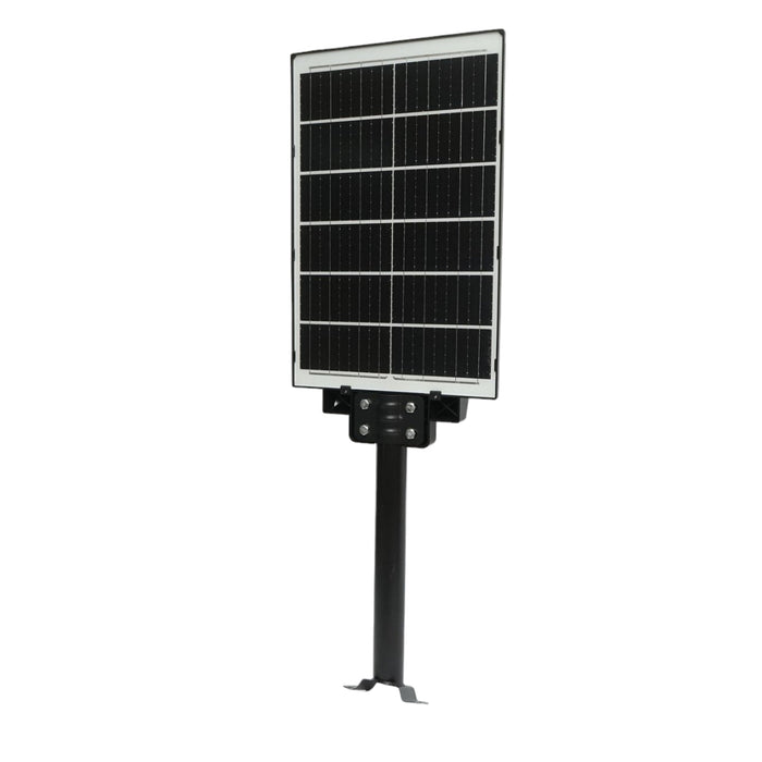 Lampada solare LED 300W illuminazione stradale 6500K con pannello solare, telecomando, sensore di movimento e montaggio su palo