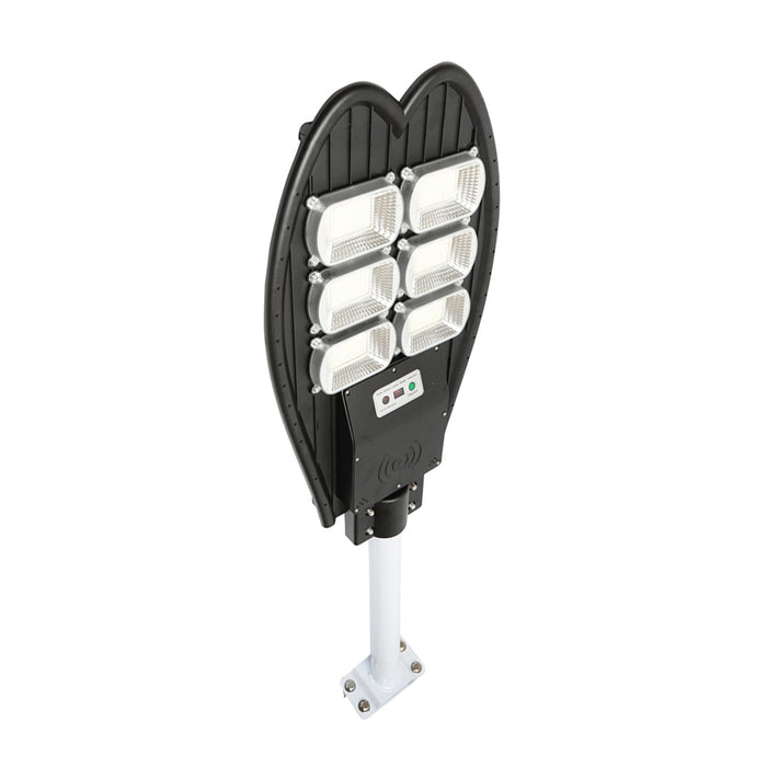 Lampada solare LED 300W per illuminazione stradale con pannello solare e sensore di movimento con attacco a palo
