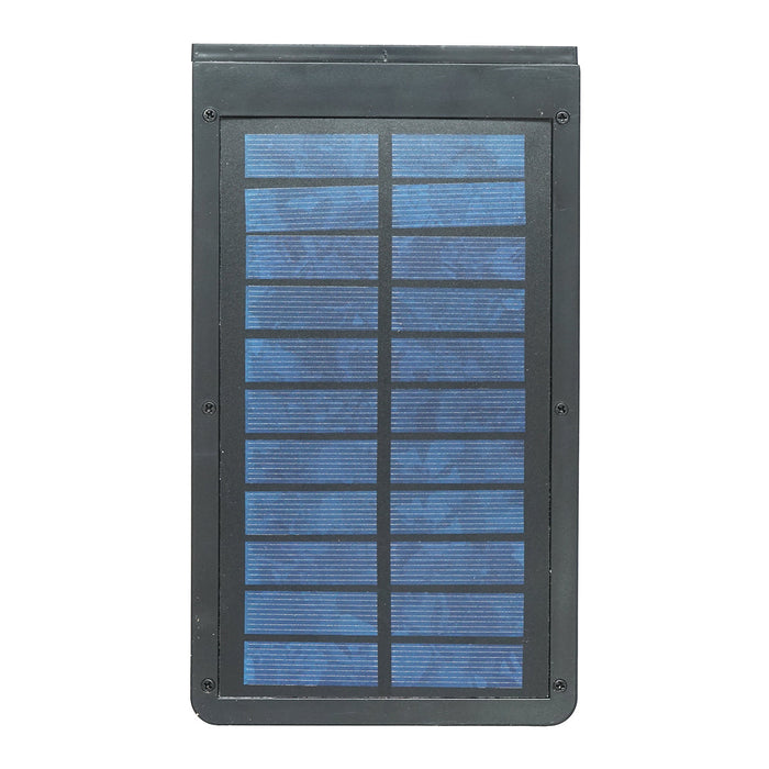 Lampada solare LED 326lm con pannello solare 2,5W/6V, batteria 3,7V/1,8 Ah e sensore crepuscolare IP54