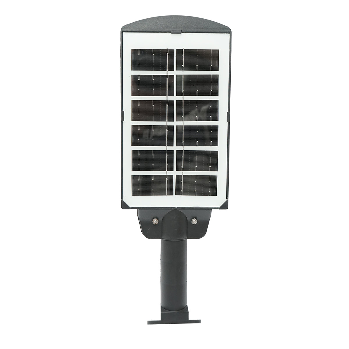 Lampada solare LED illuminazione stradale 6500K con pannello solare 3W, batteria 18000mAh, montaggio su palo IP67