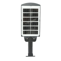 Lampada solare LED illuminazione stradale 6500K con pannello solare 3W, batteria 18000mAh, montaggio su palo IP67