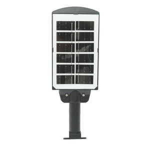 Lampada solare LED illuminazione stradale 6500K con pannello solare 3W, batteria 18000mAh, montaggio su palo IP67