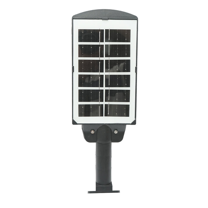 Lampada solare LED illuminazione stradale 6500K con pannello solare 3W, batteria 18000mAh, montaggio su palo IP67