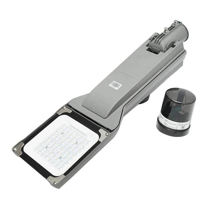 Lampada solare per illuminazione stradale a LED 50W wireless, montaggio su palo IP67