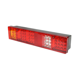 Lampada stop posteriore LED 24V con morsetto e 5 funzioni, 404x95x80 mm, Breckner Germany