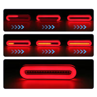 Lampada stop posteriore LED, 12-24V, 235x43x20 mm, segnalazione dinamica, Breckner Germany