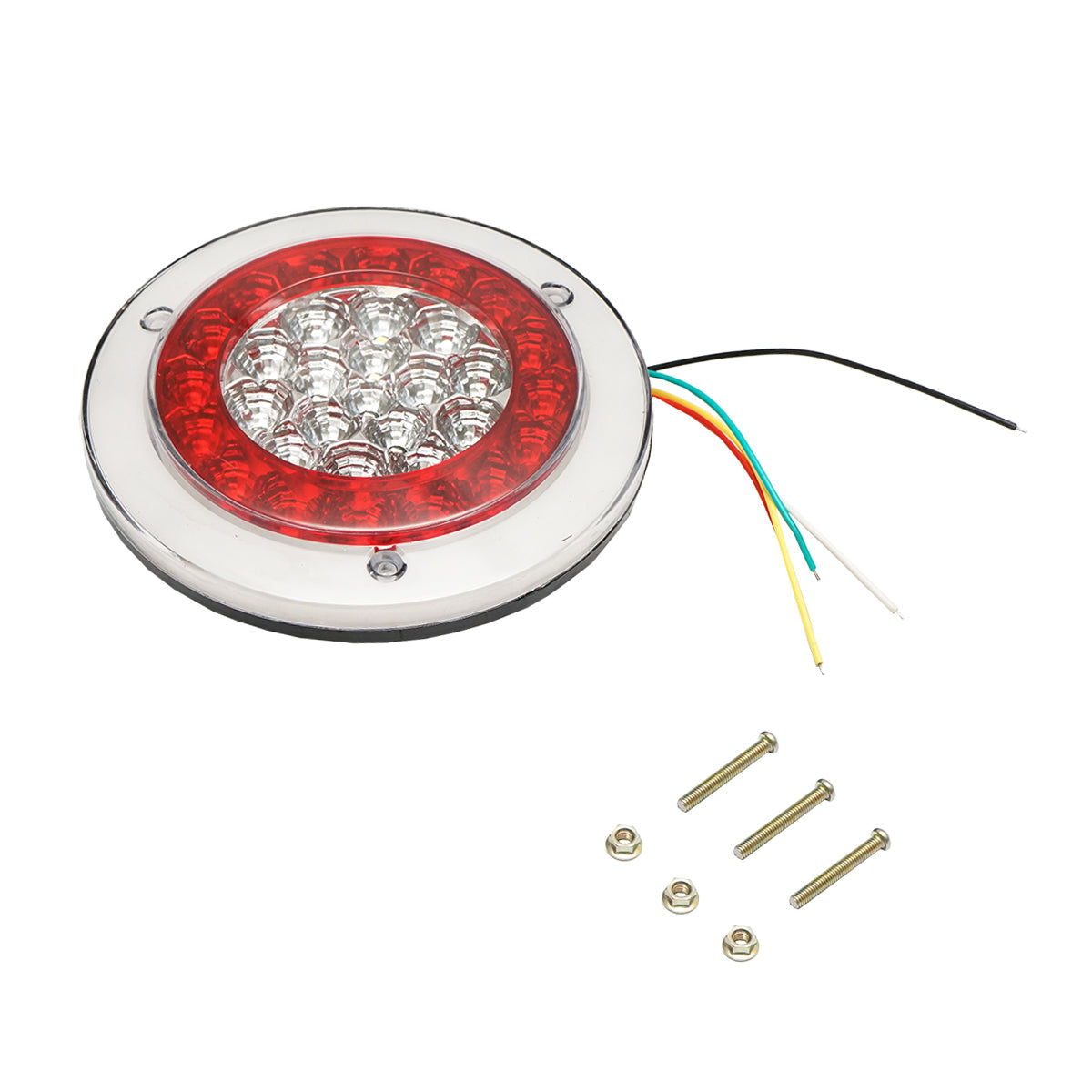 Lampada stop posteriore rotonda con 56 LED, 24V, 150x35 mm, Breckner Germany