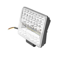 Lampada/proiettore 144W, 2 fasi, con 48 LED SMD SPOT&FLOOD, 12V/24V, Breckner Germany.