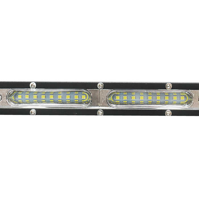 Lampada/proiettore 324W tipo barra con 12 zone, 108 LED SMD, 10-30V, 6000K, 1080x45x75 mm, Breckner Germany