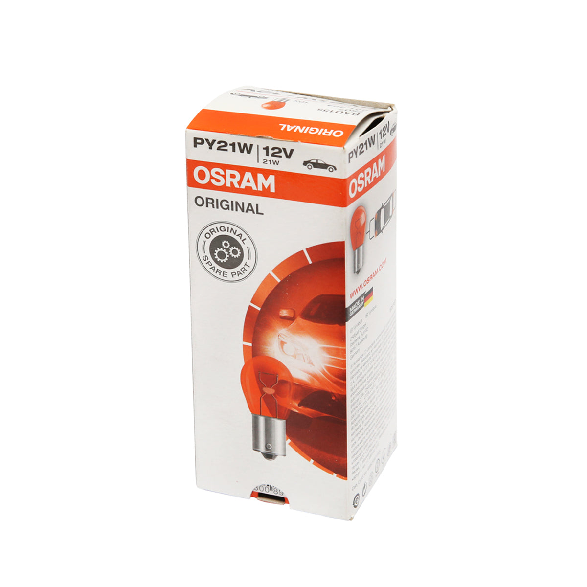 Lampadina (Osram) 21W/12V BAU15s - gialla