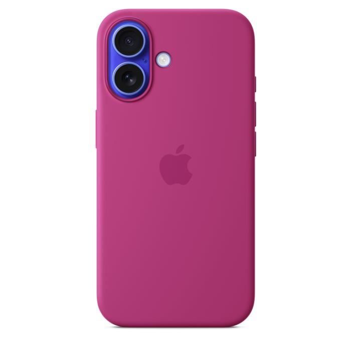 APPLE iPhone 16 - Custodia in silicone con MagSafe - Fucsia