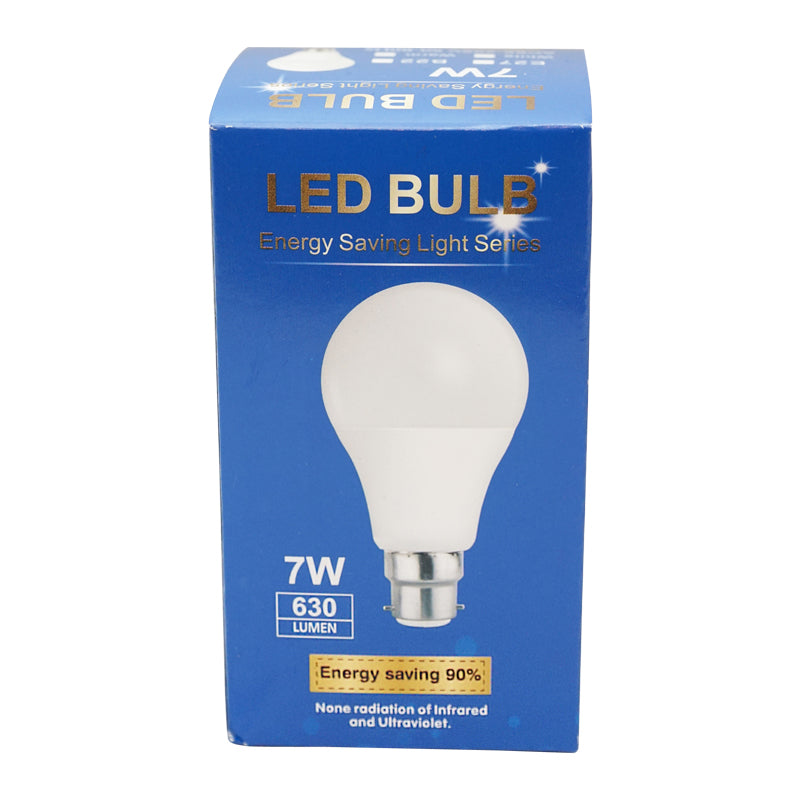 Lampadina LED E27 7W 220V 630 lumen in plastica