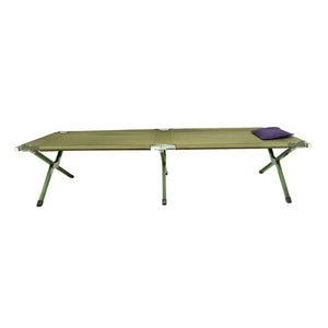 Lettino da campeggio pieghevole, verde oliva 190x66x42 cm Breckner Germany