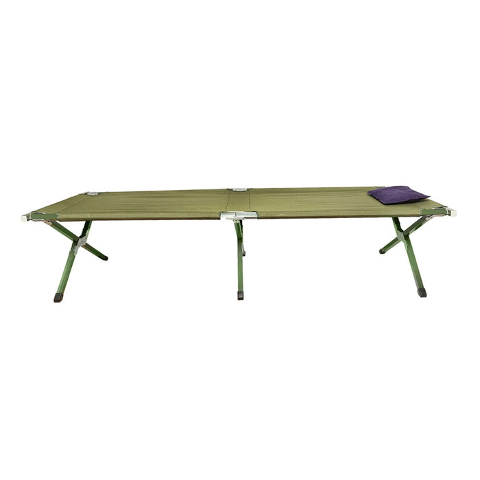Lettino da campeggio pieghevole, verde oliva 190x66x42 cm Breckner Germany