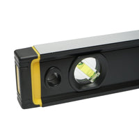 Livella magnetica in alluminio da 1000 mm, 3 bolle di livello, 2 maniglie Crownman