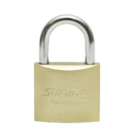 Lucchetto con 3 chiavi dorate 38mm