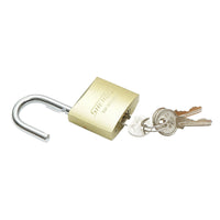 Lucchetto con 3 chiavi dorate 38mm