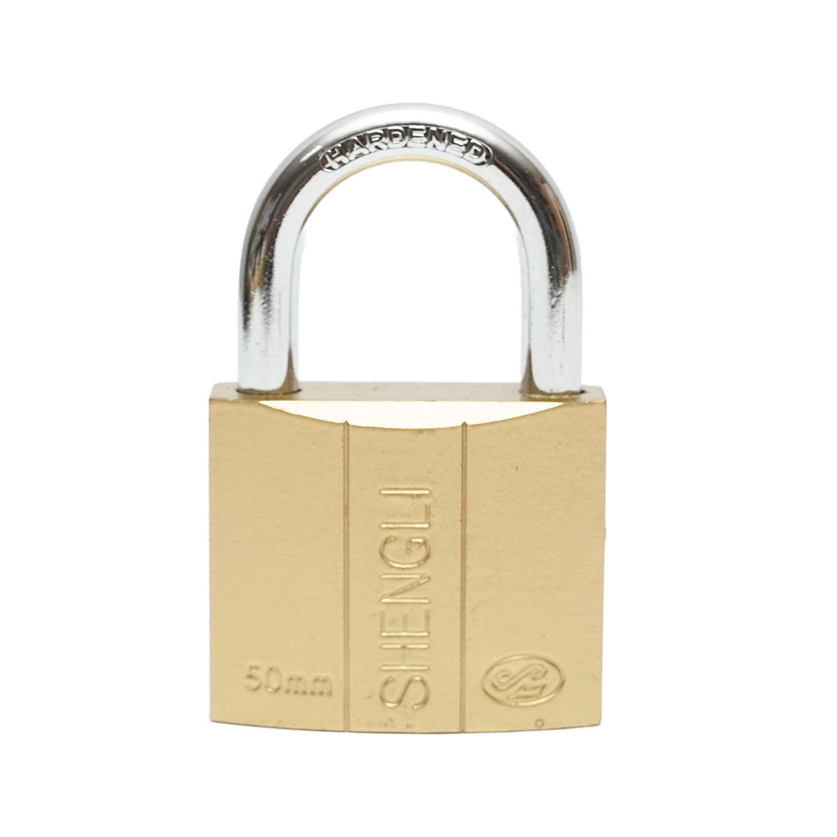 Lucchetto con 3 chiavi dorate 50mm