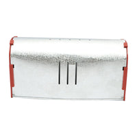 Mangiatoia per Conigli in Lamiera Zincata e Plastica Rigida, 25x9x13 cm