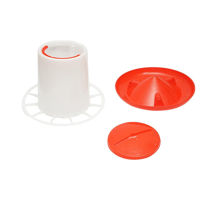 Mangiatoia per pollame 6kg, Distributore automatico di cibo per pollame Breckner Germany