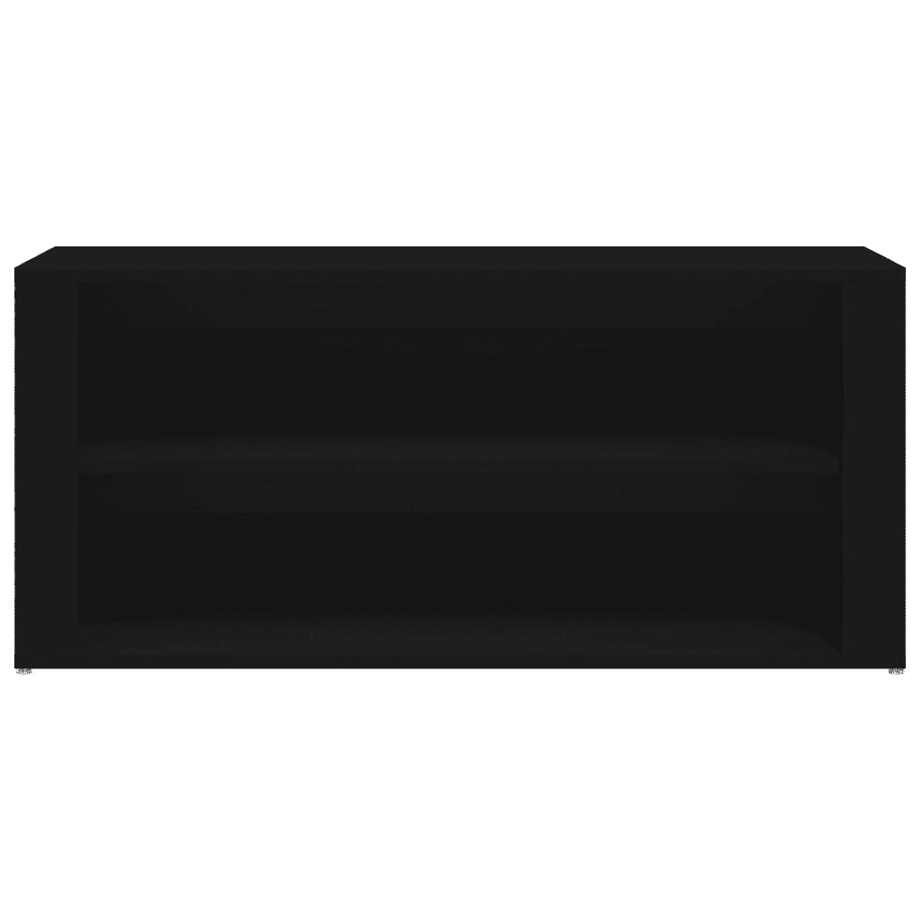 Scarpiera Nera 100x35x45 cm in Legno Multistrato