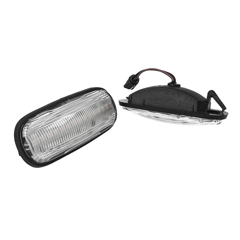 Kit Freccia Laterale a Led Side Marker Lente Trasparente Luce Bianco Per Land Rover Discovery 2 Freelander 1 OEM XGB100310L
