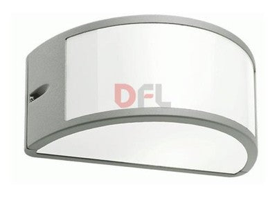 APPLIQUE LAMPADA PLAFONIERA UMBE TIPO APERTO CM.25x12x13 COLORE ALLUMINIO