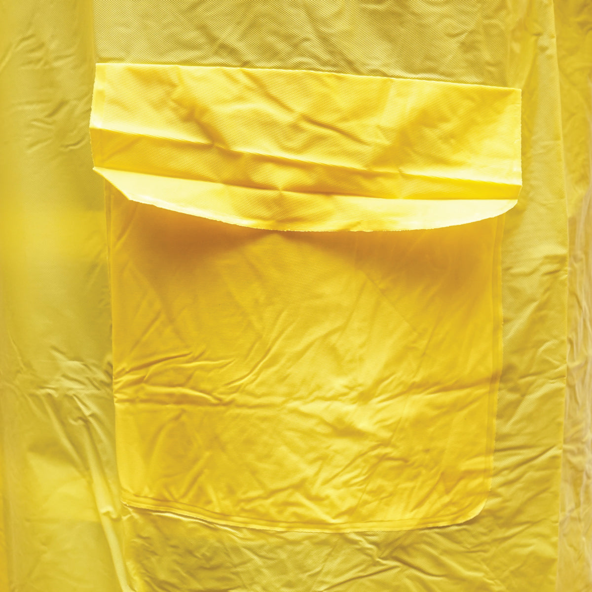 Mantella con cappuccio impermeabile taglia L in PVC, con 2 tasche, chiusura con bottoni a pressione, gialla Breckner Germany