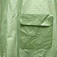 Mantella con cappuccio impermeabile taglia L in PVC, con 2 tasche, chiusura con bottoni a pressione, verde scuro Breckner Germany