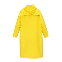 Mantella con cappuccio impermeabile taglia XXL in poliestere e PVC con aperture di ventilazione, 2 tasche e cerniera, gialla Breckner Germany