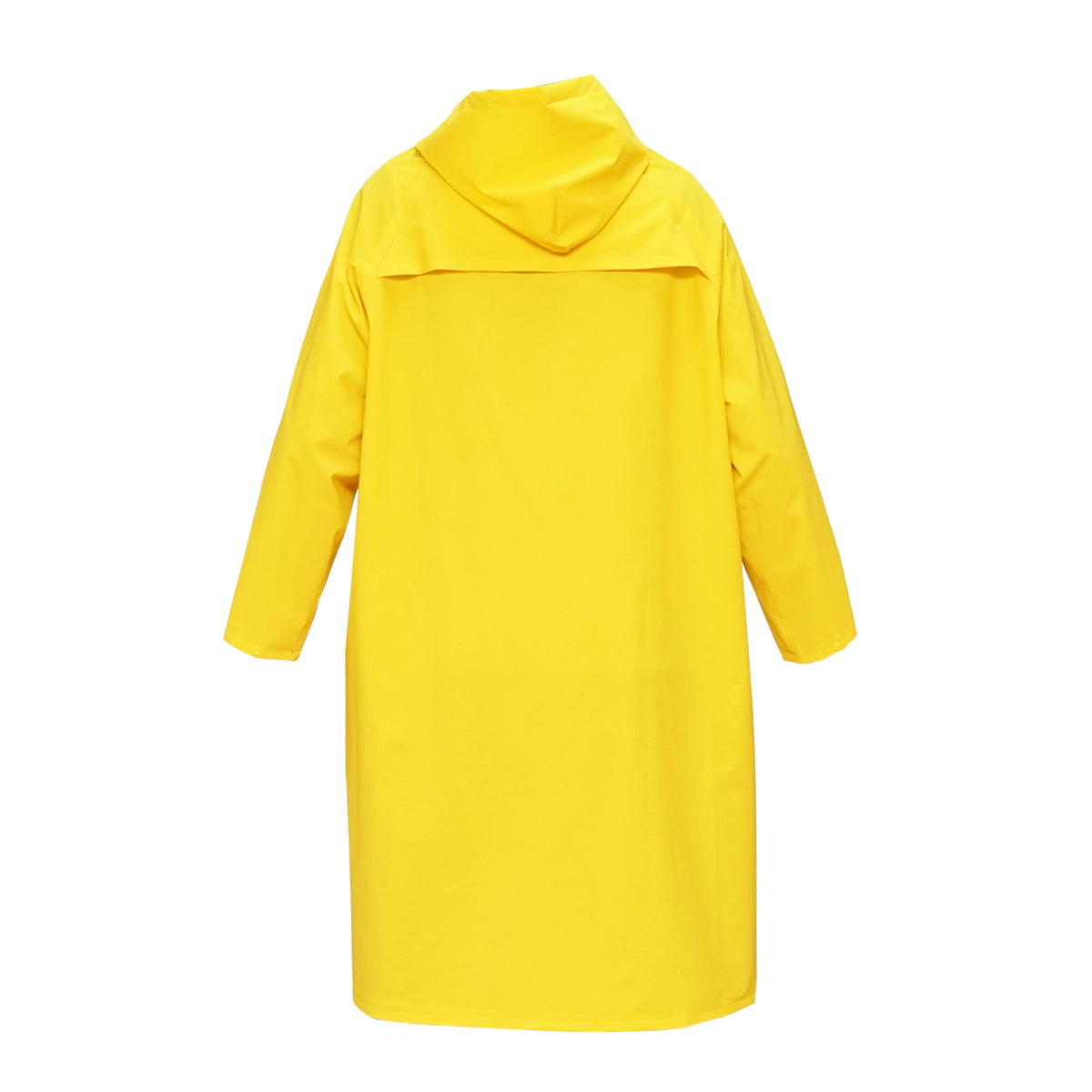 Mantella con cappuccio impermeabile taglia XXXL in poliestere e PVC con aperture di ventilazione, 2 tasche e cerniera, gialla Breckner Germany