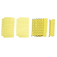 Marchi Auricolari Per Bovini Set Marchi Auricolari In Plastica Per Bestiame gialle 60x77mm per mucche