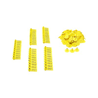 Marchio Auricolare Numerato 001-100 Marchi Auricolari Per Ovini Set Marchi Auricolari In Plastica Per Bestiame